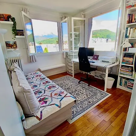 Apartment Excellent - 2 & Salon - Vue Magnifique Sur Les Montagnes & Parking Prive Gratuit Grenoble